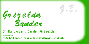 grizelda bander business card